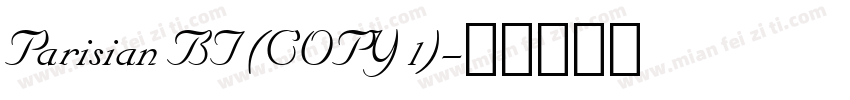 Parisian BT (COPY 1)字体转换